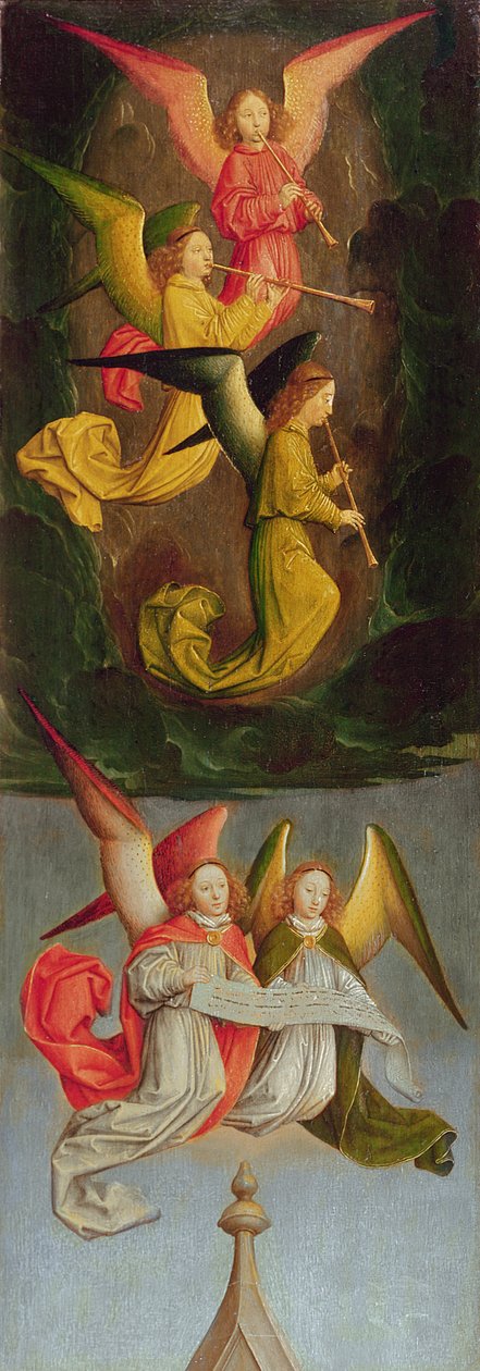 A Choir of Angels, 1459 (olje på eik) av Simon Marmion