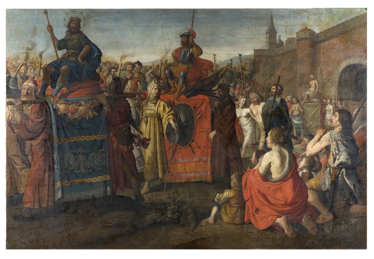 En romersk triumfparade, 1641 av Simon Peter Tilemann