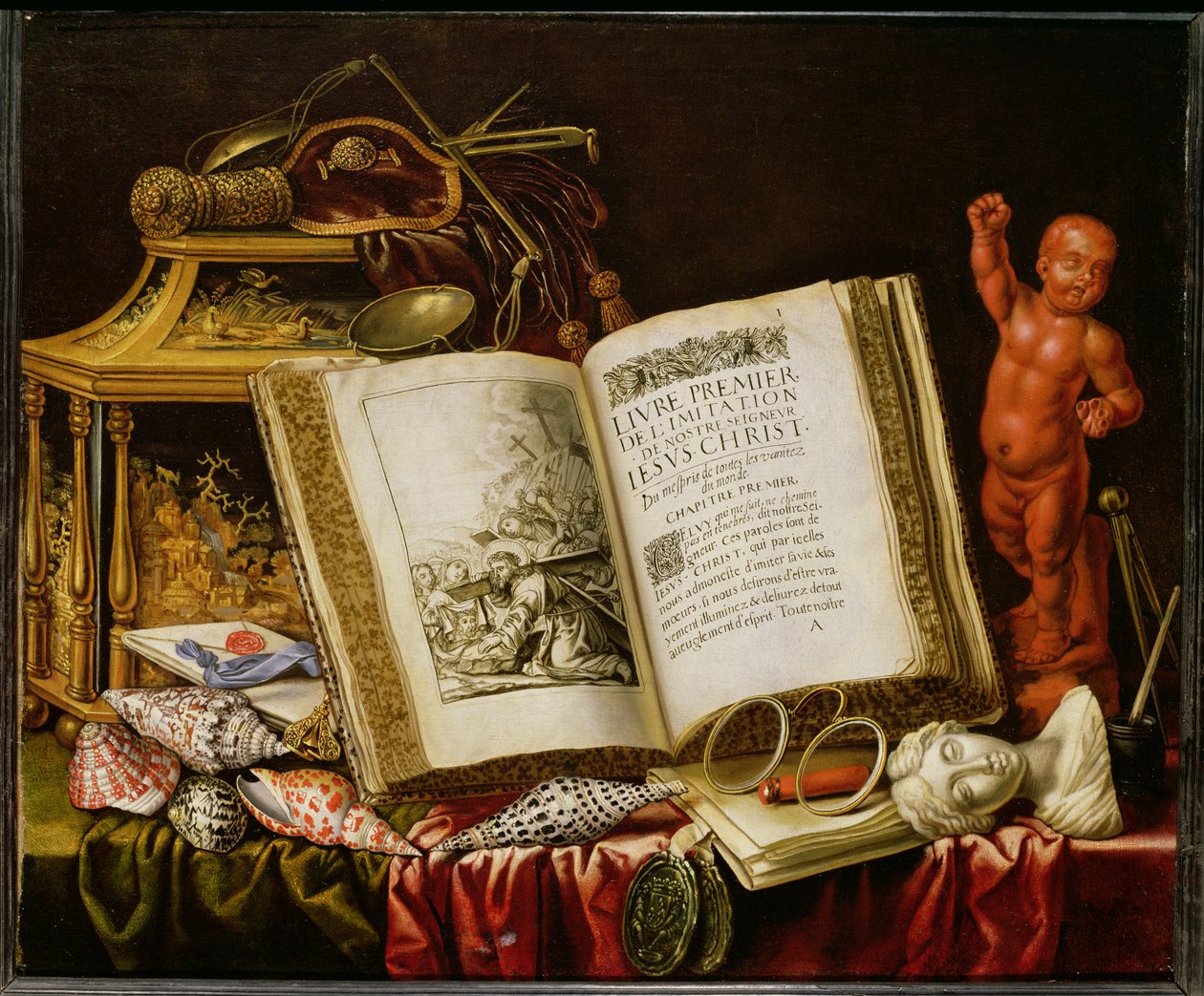 Et Vanitas stilleben av Simon Renard de Saint Andre