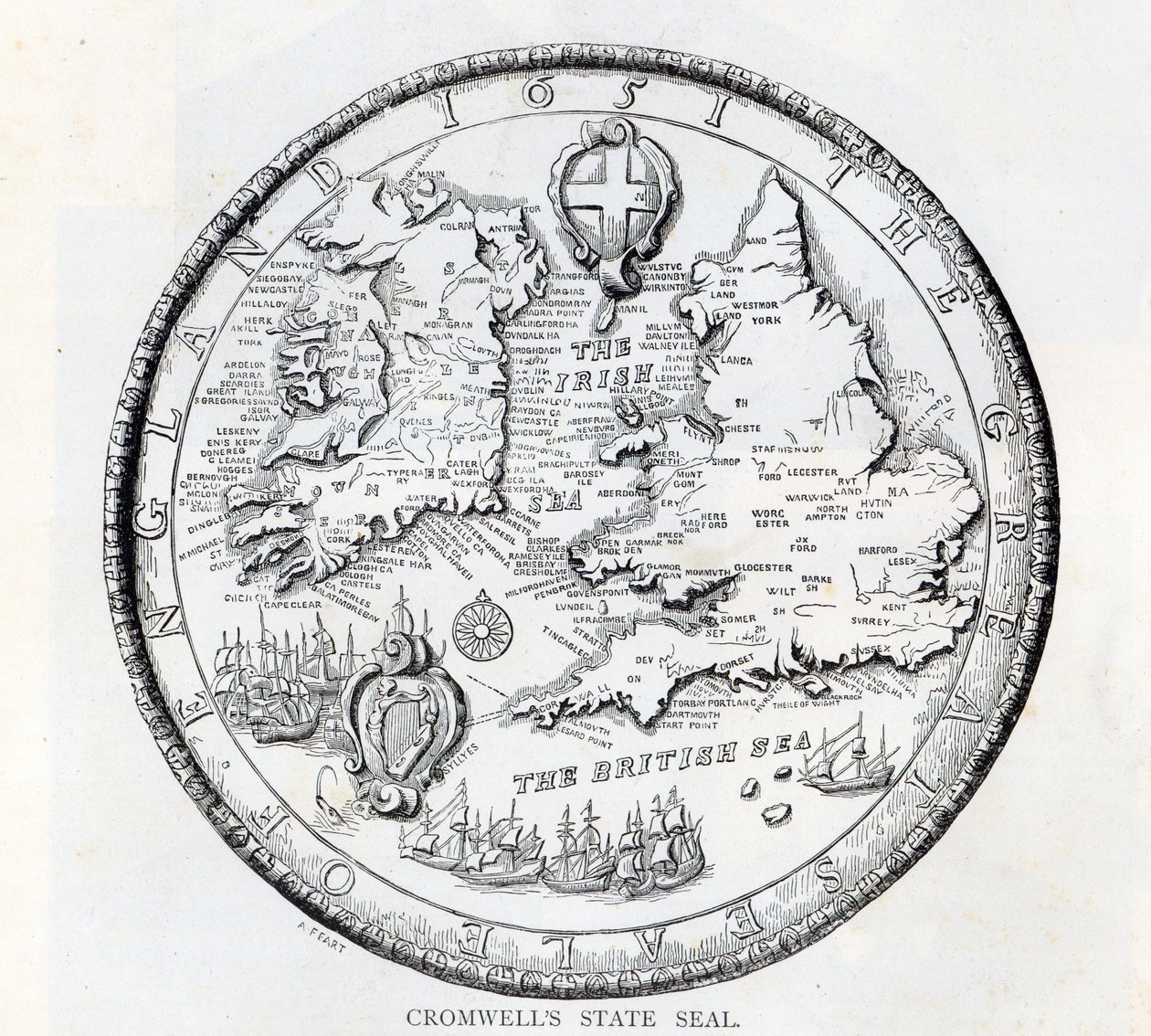Great Seal of England under Commonwealth, 1651 av Simon Thomas