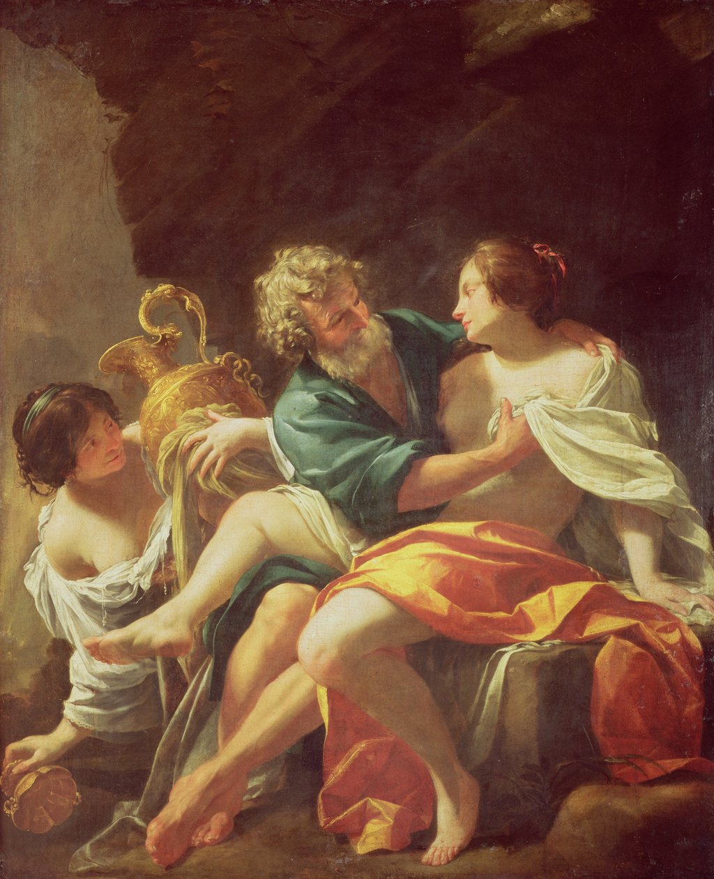 Lot og hans døtre, ca. 1630 av Simon Vouet