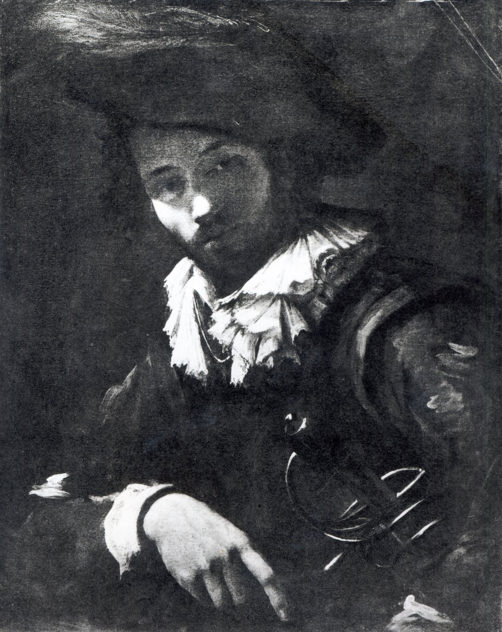 Portrett av en leiesoldat, 1621-25 av Simon Vouet