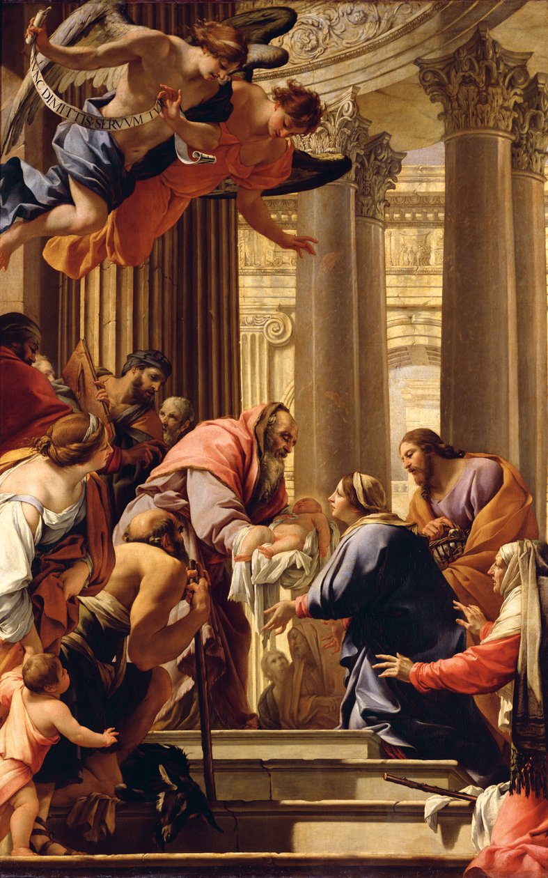 Presentasjon i tempelet av Simon Vouet