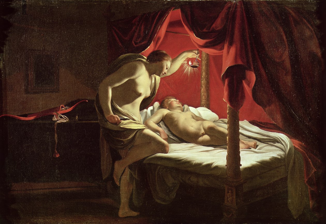 Psyke og Amor, ca. 1627 av Simon Vouet