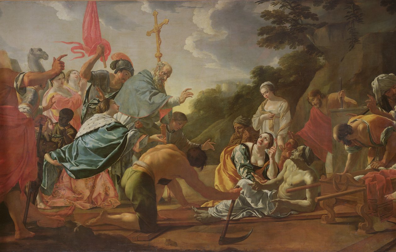 Oppfinnelsen av det sanne kors av Simon Vouet