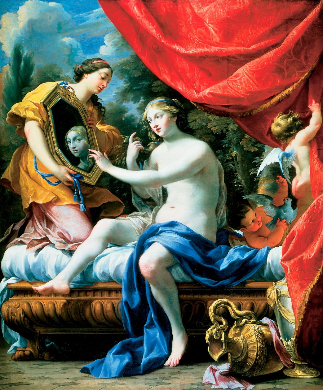 Toaletten til Venus av Simon Vouet