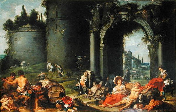 The Works of Mercy, ca. 1630-40 av Simon de Vos