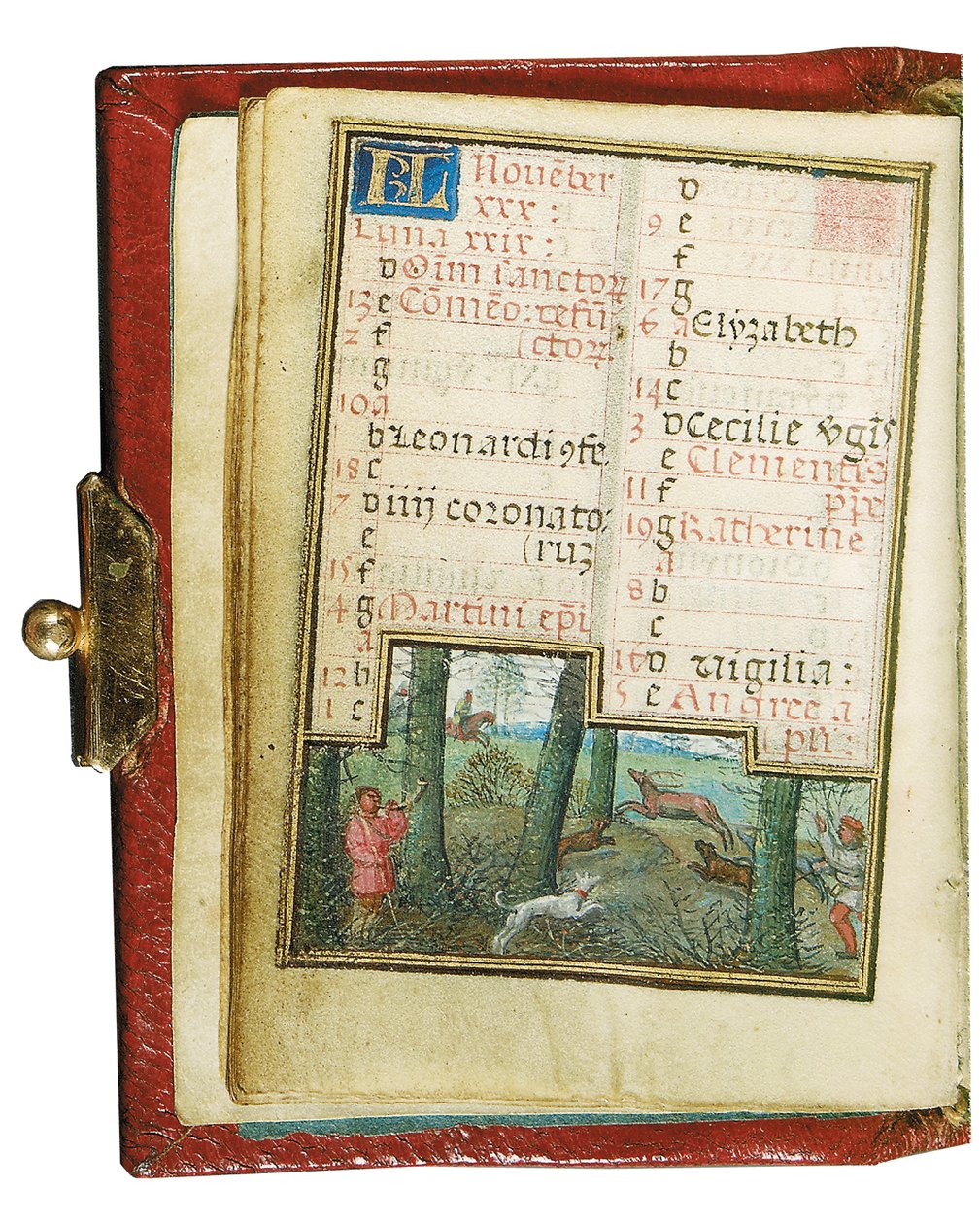 Folio fra en miniatyr Time Book, bruk av Roma, Brugge av Simon Bening