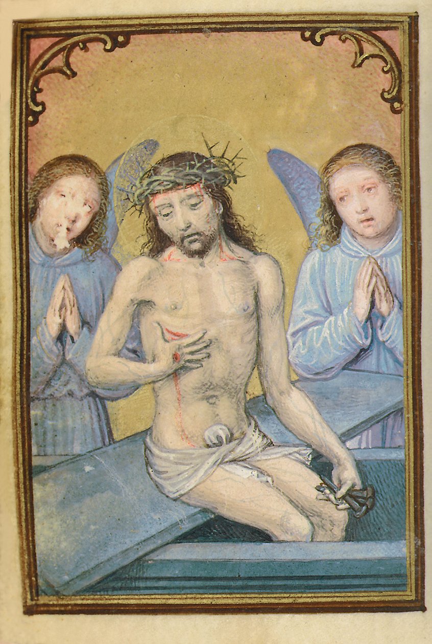 Folio fra en miniatyr Time Book, bruk av Roma, Brugge, 1530-35 av Simon Bening