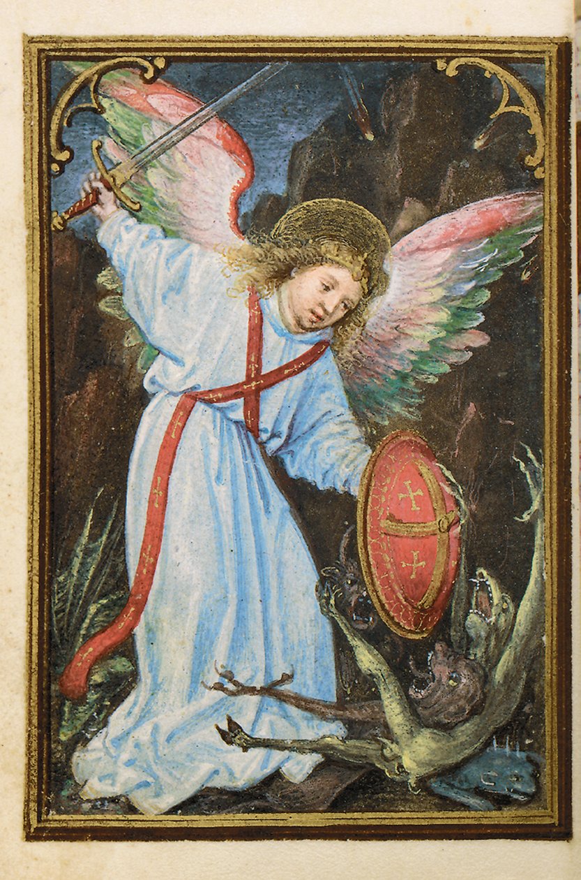 Folio fra en miniatyr Time Book, bruk av Roma, Brugge, 1530-35 av Simon Bening
