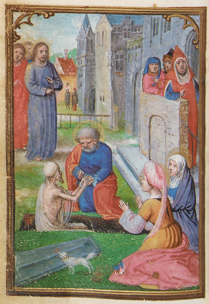 Folio fra en miniatyr Time Book, bruk av Roma, Brugge, 1530-35 av Simon Bening