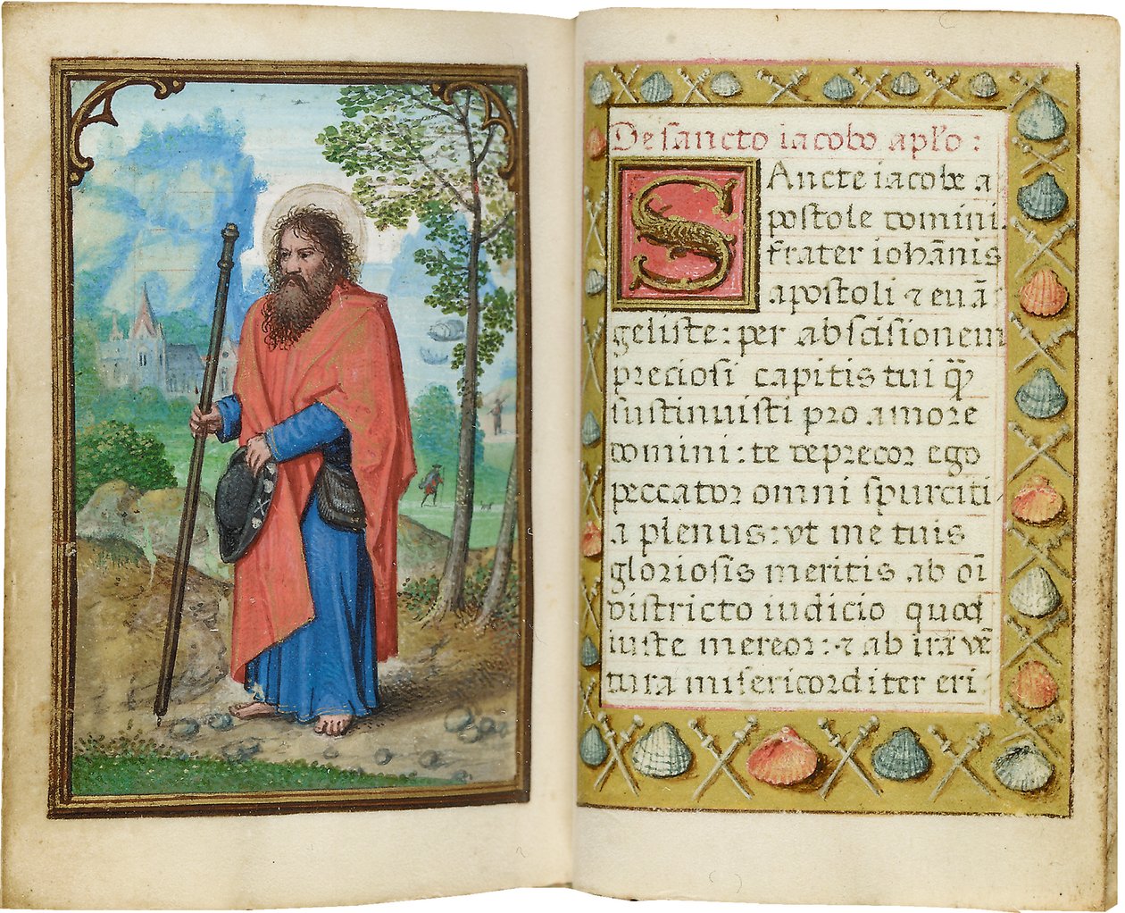 Folio fra en miniatyr Time Book, bruk av Roma, Brugge, 1530-35 av Simon Bening