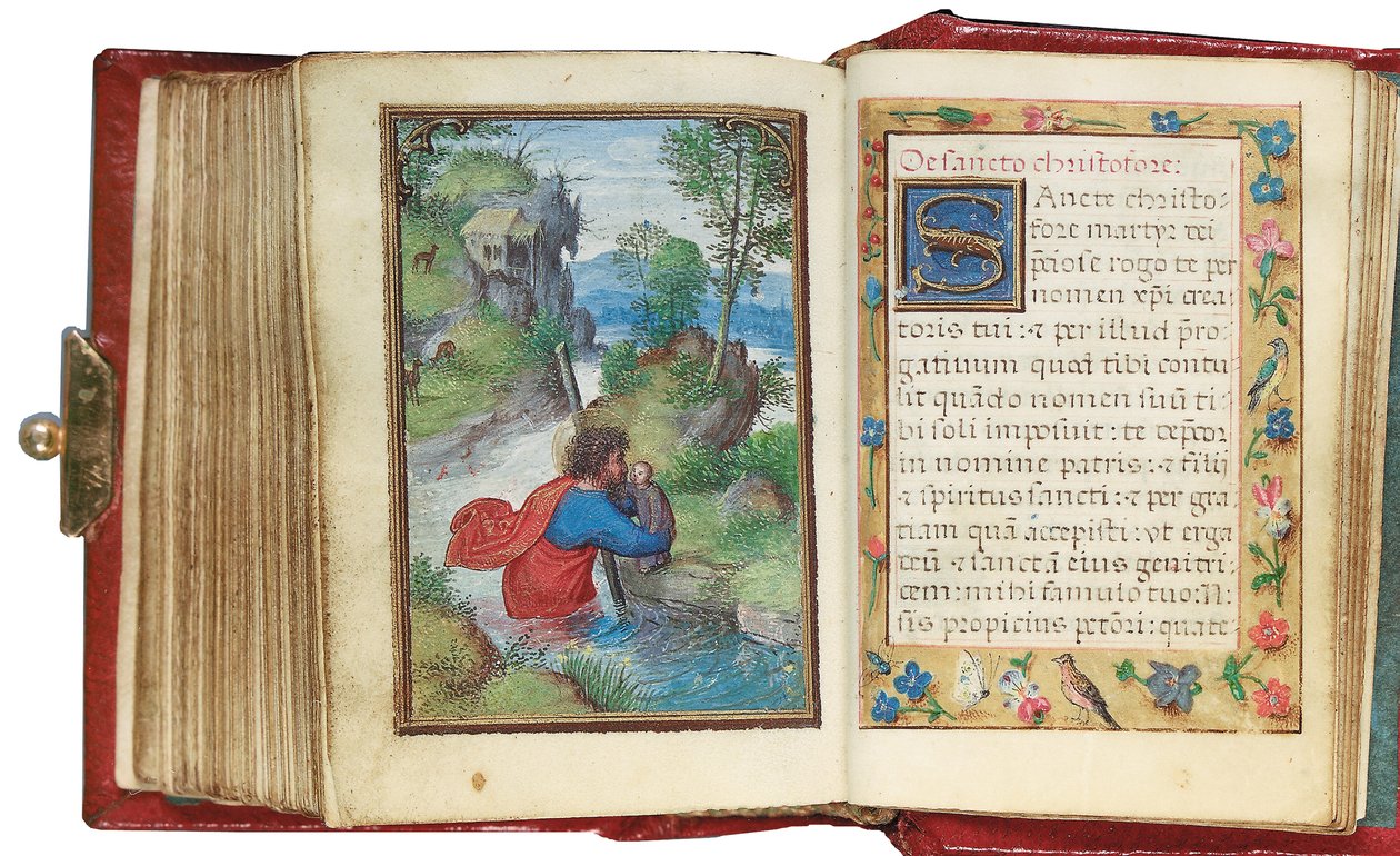 Folio fra en miniatyr Time Book, bruk av Roma, Brugge, 1530-35 av Simon Bening