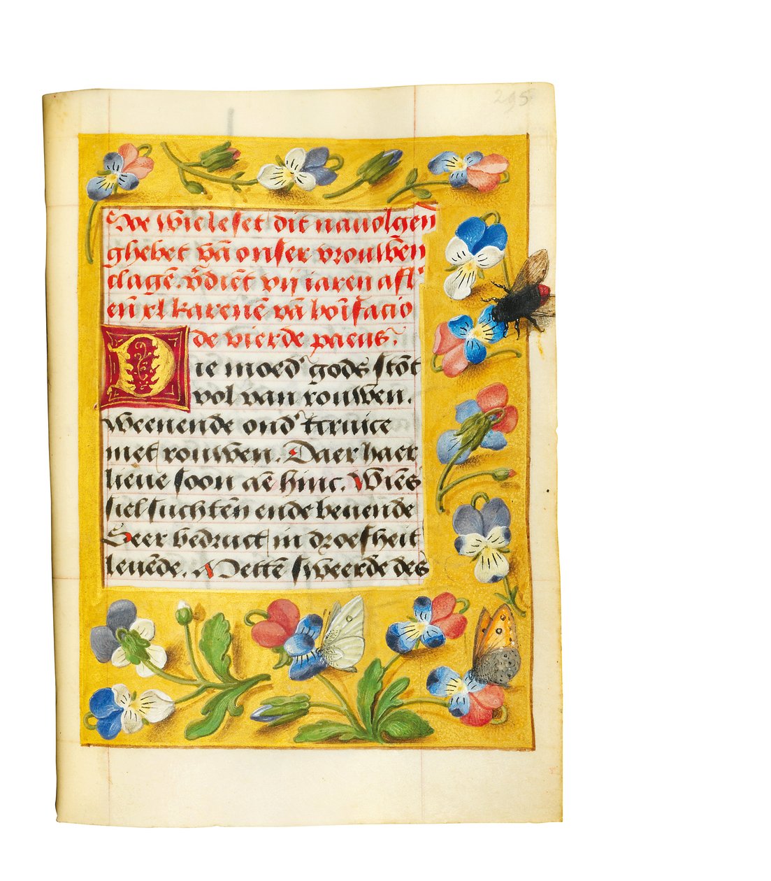 Side fra Imhof Prayerbook, 1511 av Simon Bening