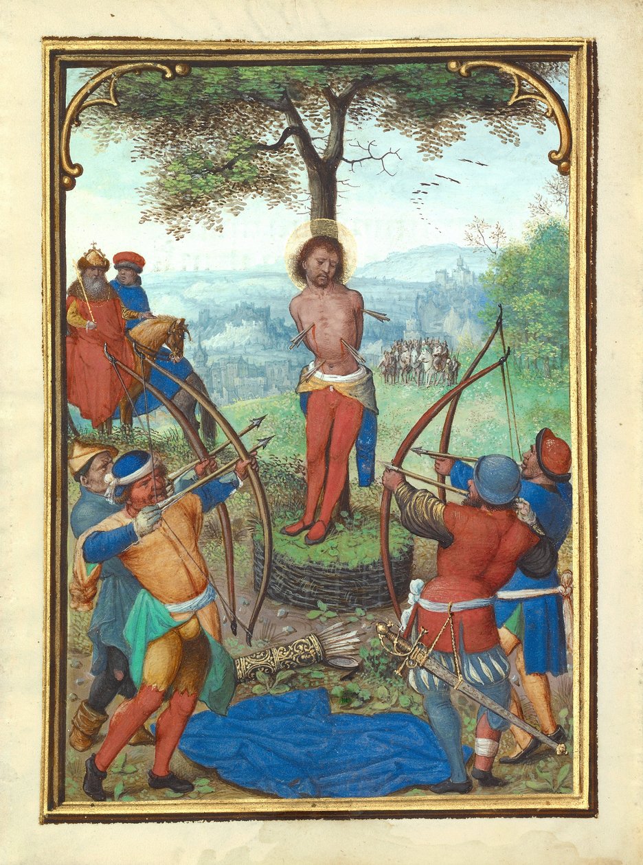 Sankt Sebastians martyrium av Simon Bening
