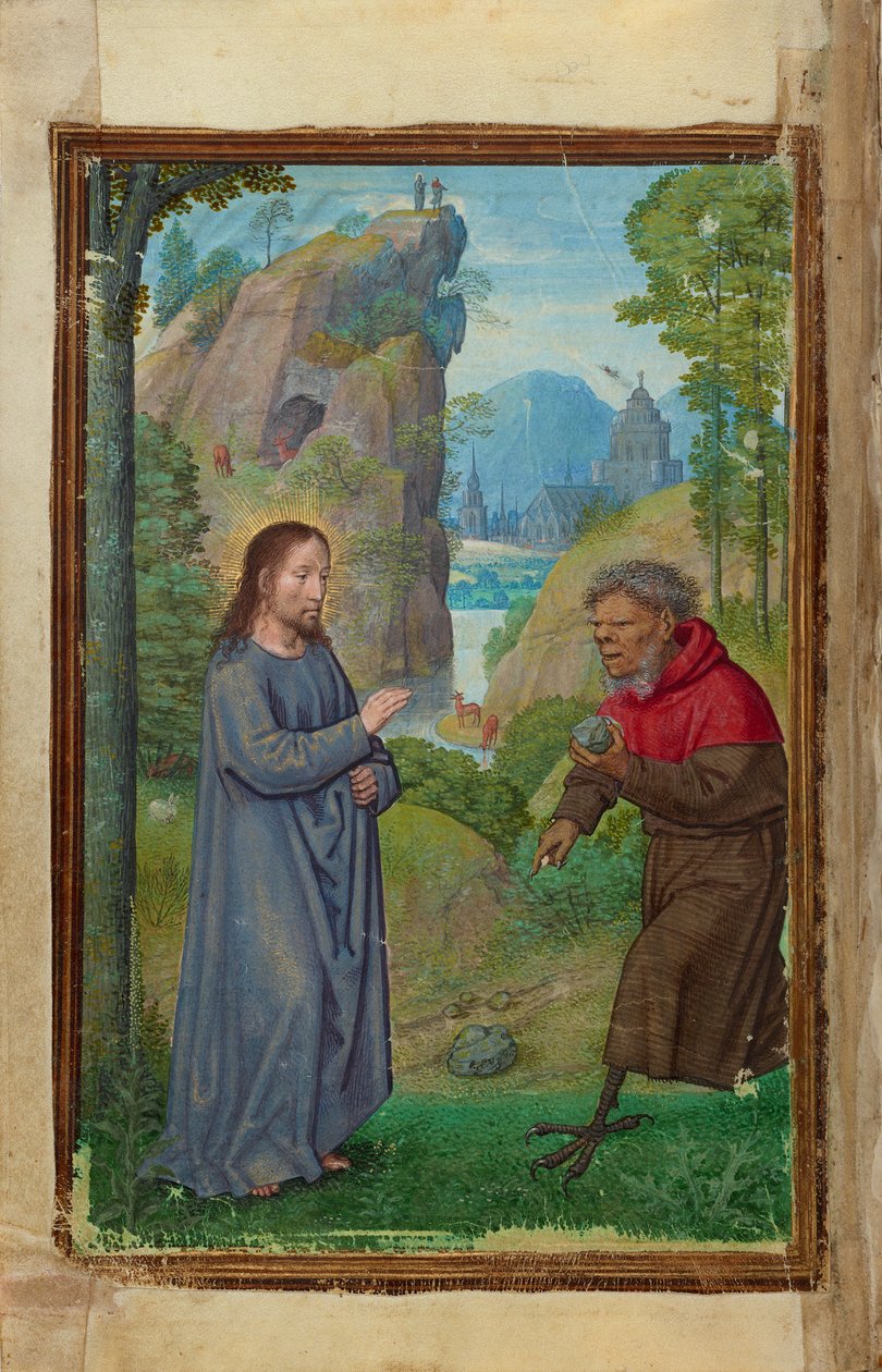 Die Versuchung Christi av Simon Bening
