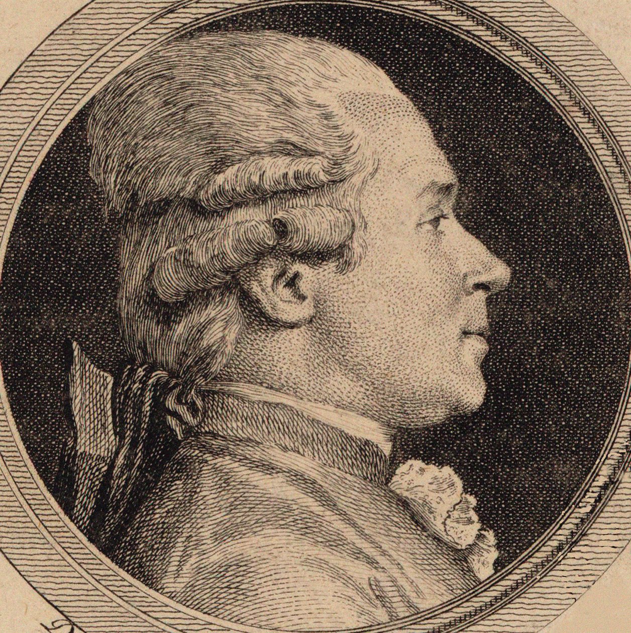 Portrett av hornspiller og komponist Giovanni Punto 1746-1803, 1782. av Simon Charles Miger