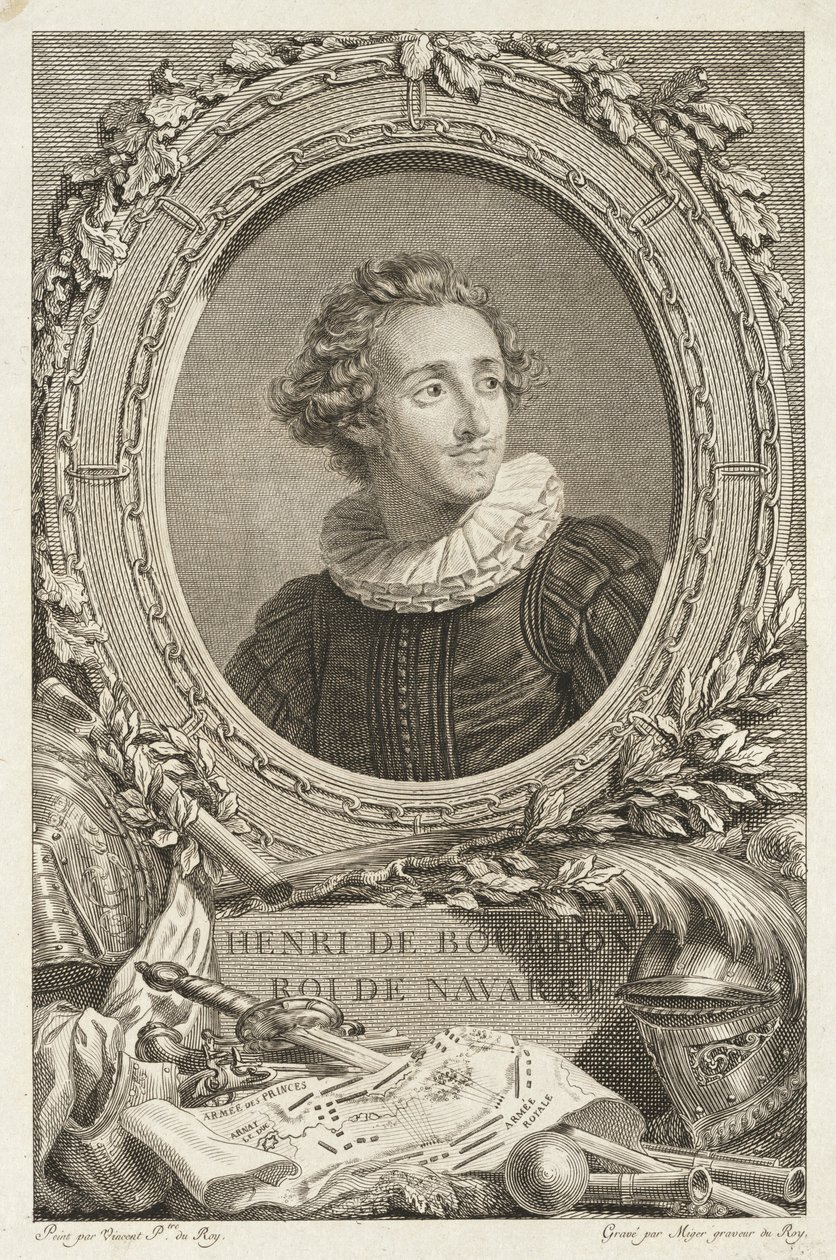 Henri de Bourbon, Royal de Navarre av Simon Charles Miger after François André Vincent