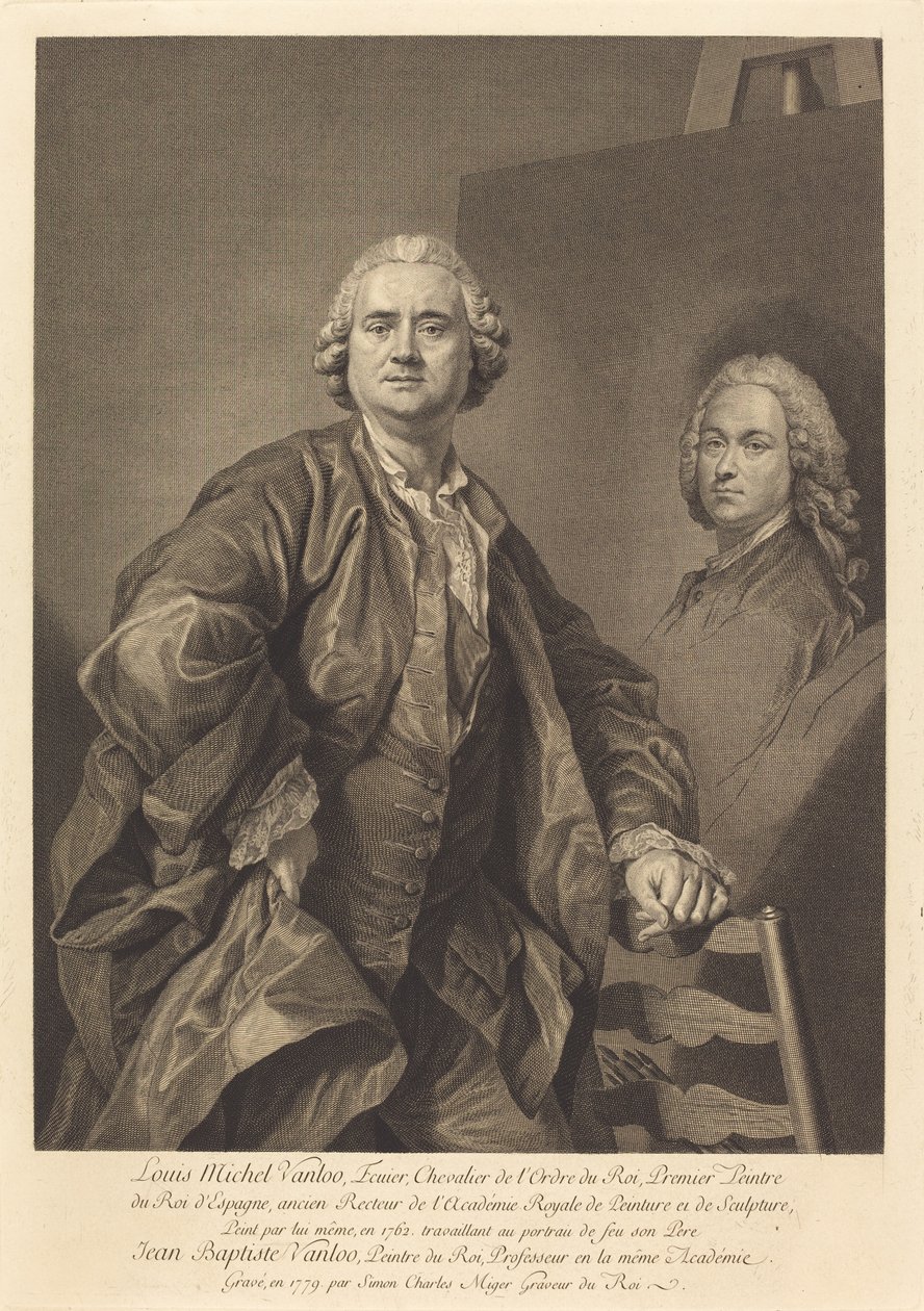 Louis Michel Vanloo av Simon Charles Miger after Louis Michel Van Loo