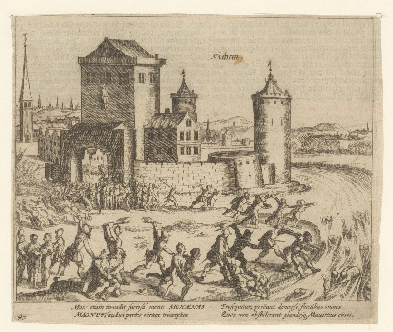 Straffingen av Zichem, 1578 av Simon Frisius