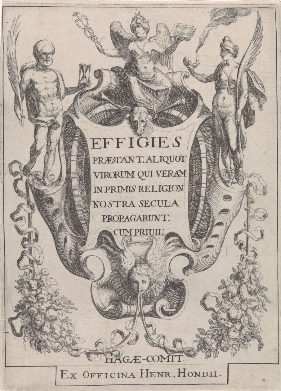 Kassetten setter girlander i figurer av Simon Frisius