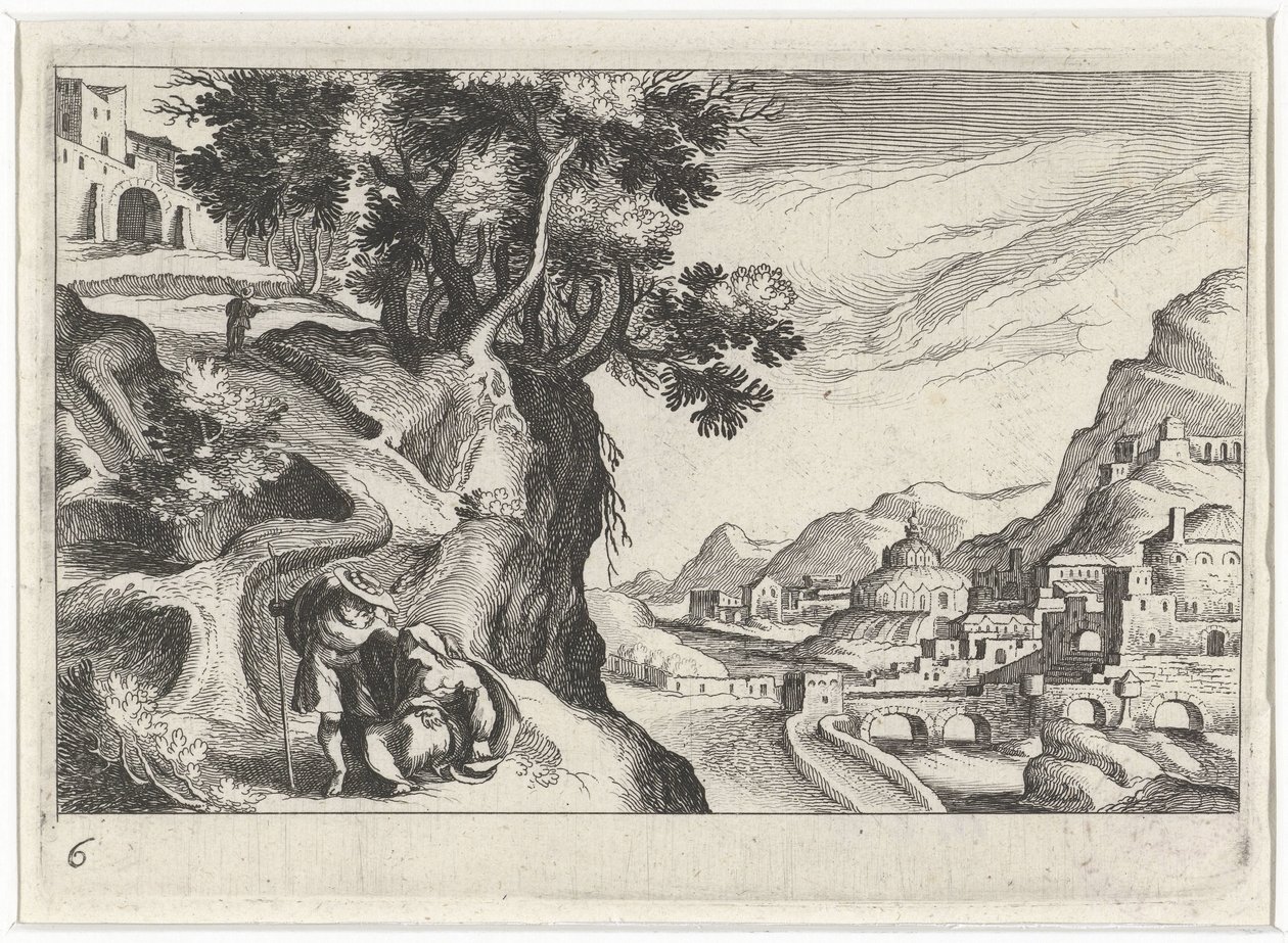 Landschap møtte Juda en Tamar Søreuropeisk landskap (serietittel) Topografi av forskjellige regioner (serietittel) av Simon Frisius