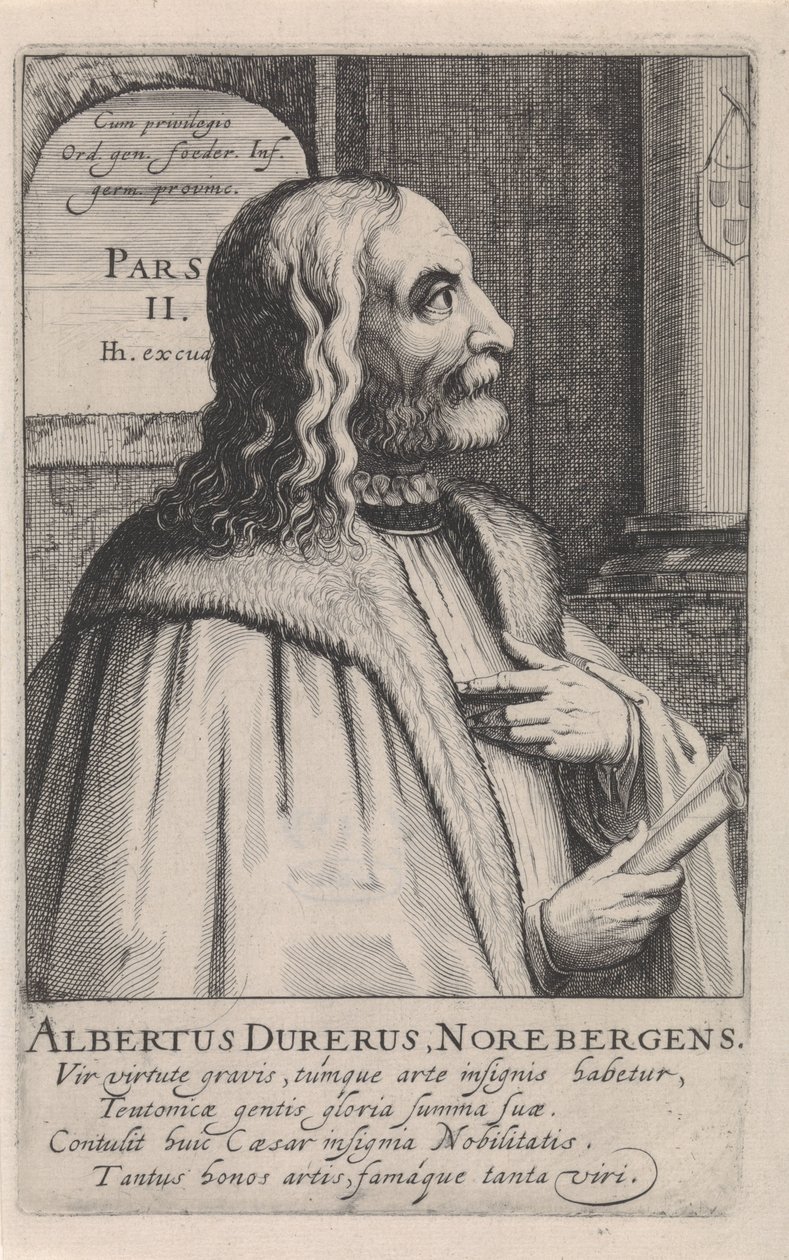 Portrett av Albrecht Dürer av Simon Frisius