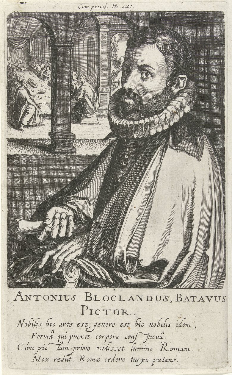 Portrett av Anthonie Blocklandt av Simon Frisius