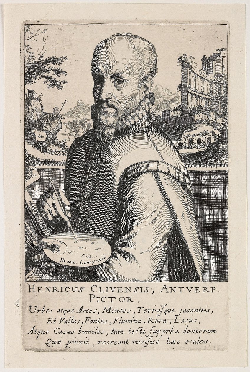 Portrett av Hendrik van Cleef av Simon Frisius