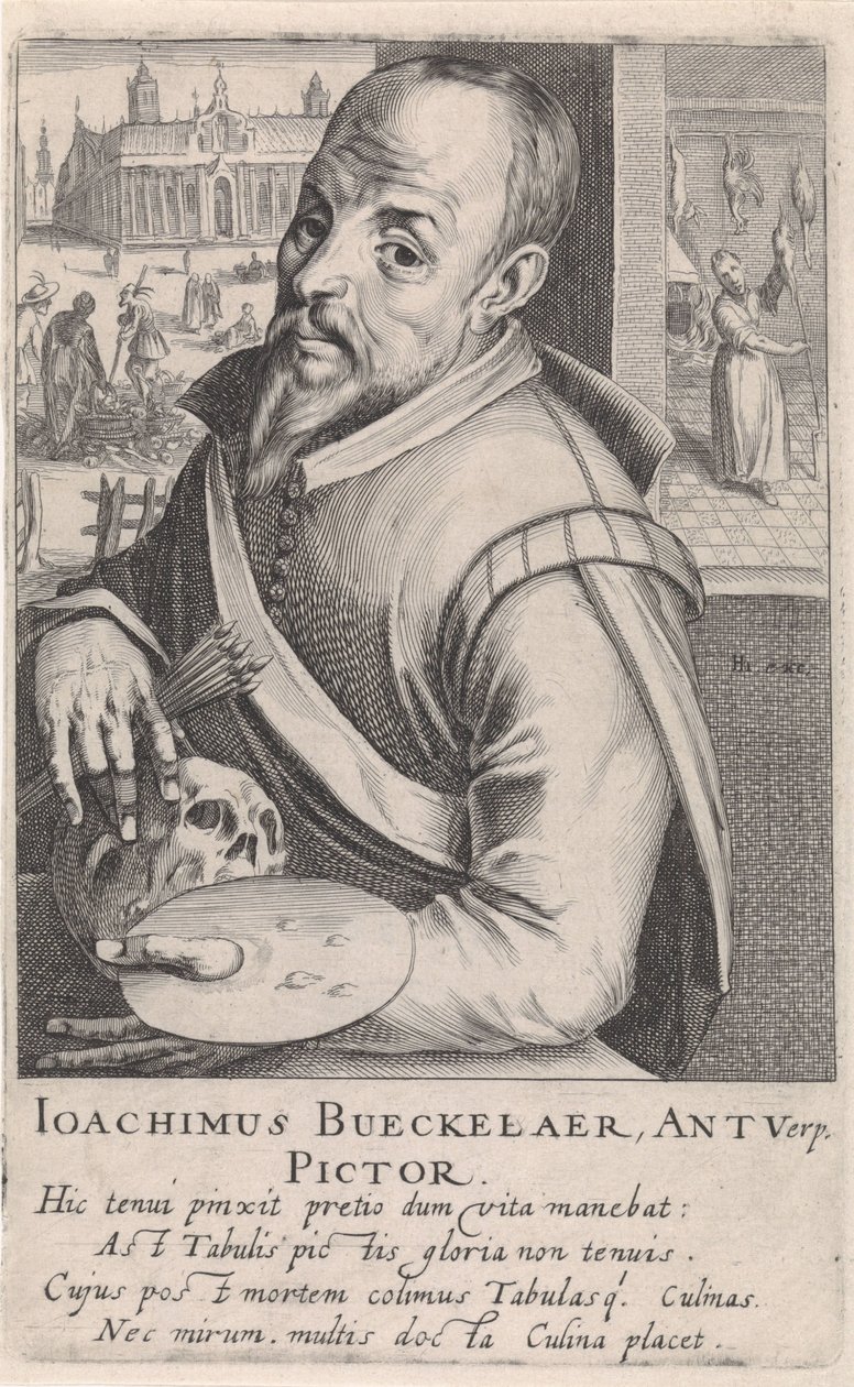 Portrett av Joachim Beuckelaer av Simon Frisius