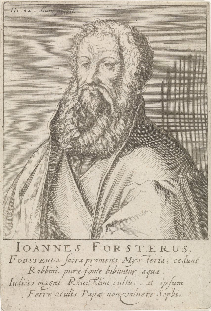 Portrett av Johann Forster av Simon Frisius