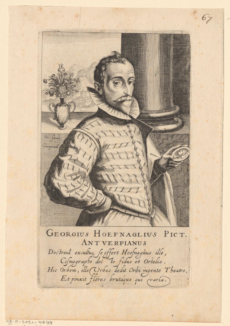 Portrett av Joris Hoefnagel av Simon Frisius