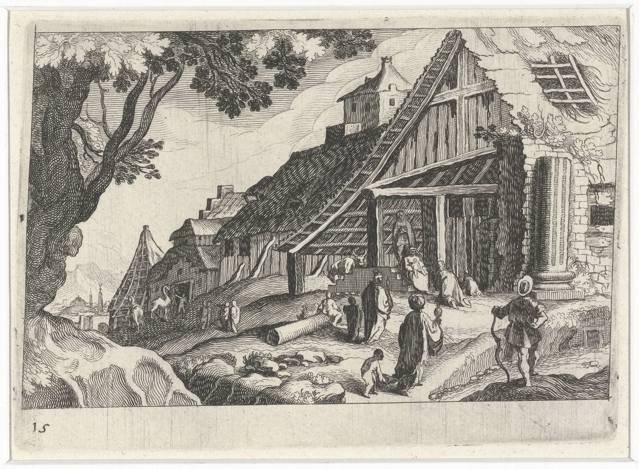 Bybilde med de tre kongenes tilbedelse av Simon Frisius