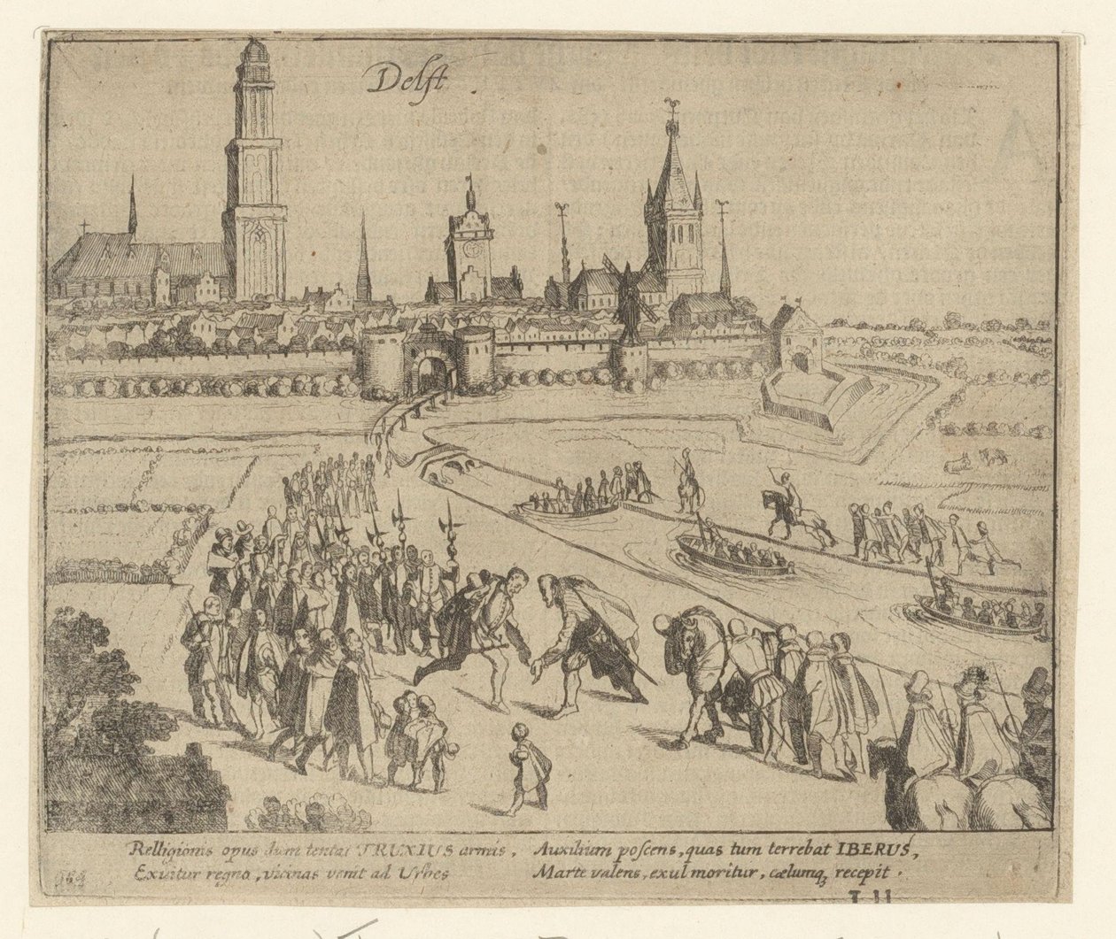 Truchsess blir mottatt i Delft, 1584 av Simon Frisius