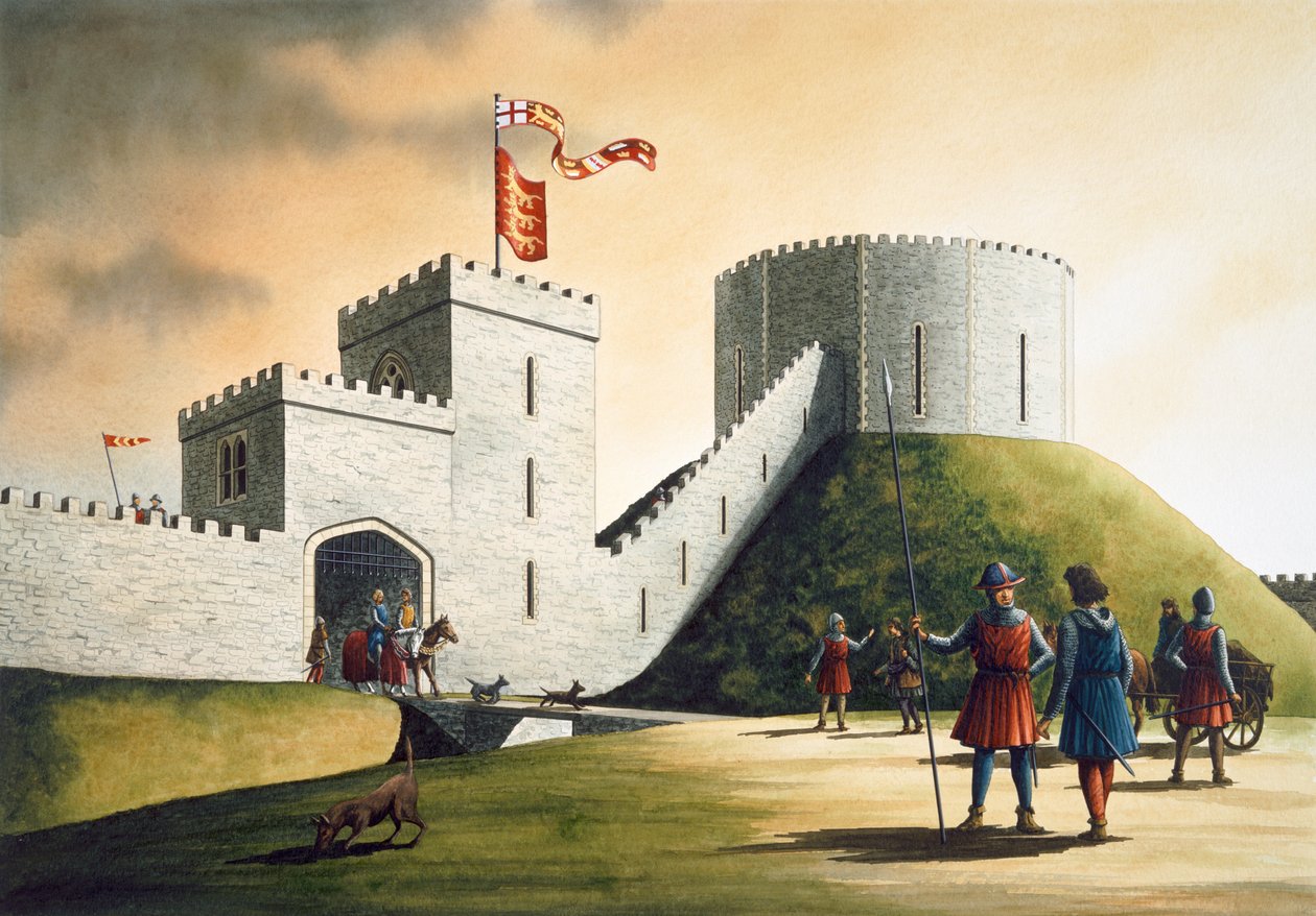 Pickering Castle, c1300-tallet, c1990-2010 av Simon Hayfield