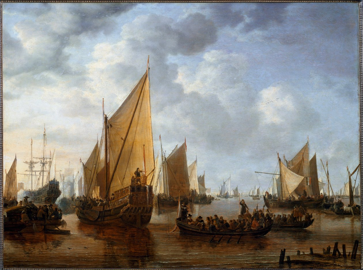 Frederick Henry, Prince of Orange besøker flåtene i Dordrecht i 1646 av Simon Jacobsz. Vlieger
