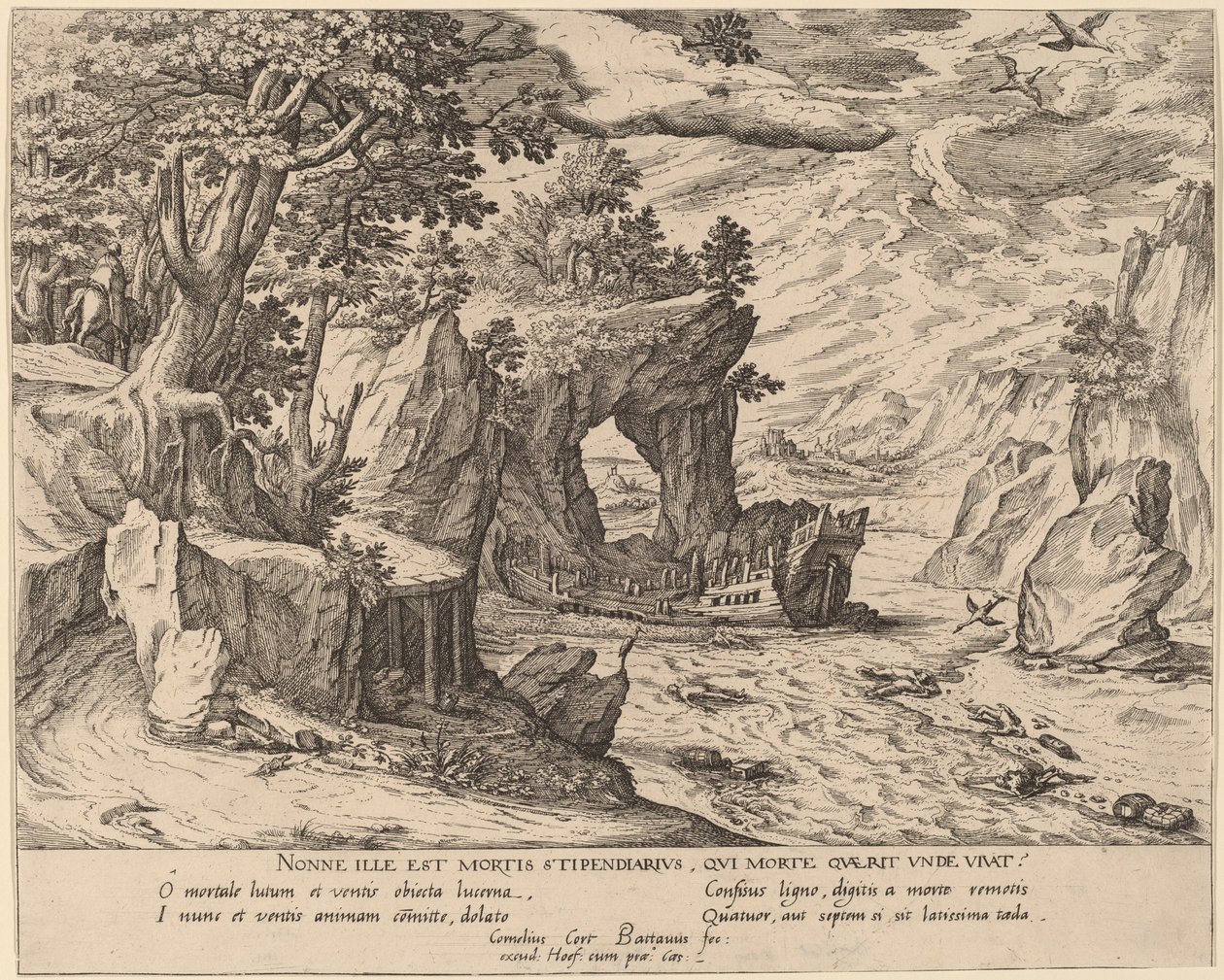 Etter forliset av Simon Novellanus after Cornelis Cort