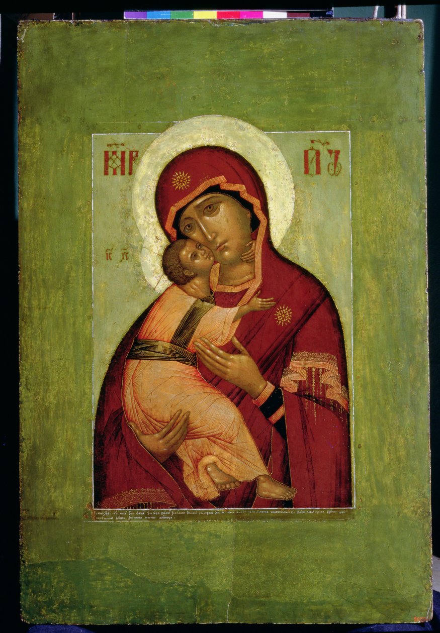 Vladimir Madonna of Ydmykhet, russisk ikon (tempera på panel) av Simon Ushakov