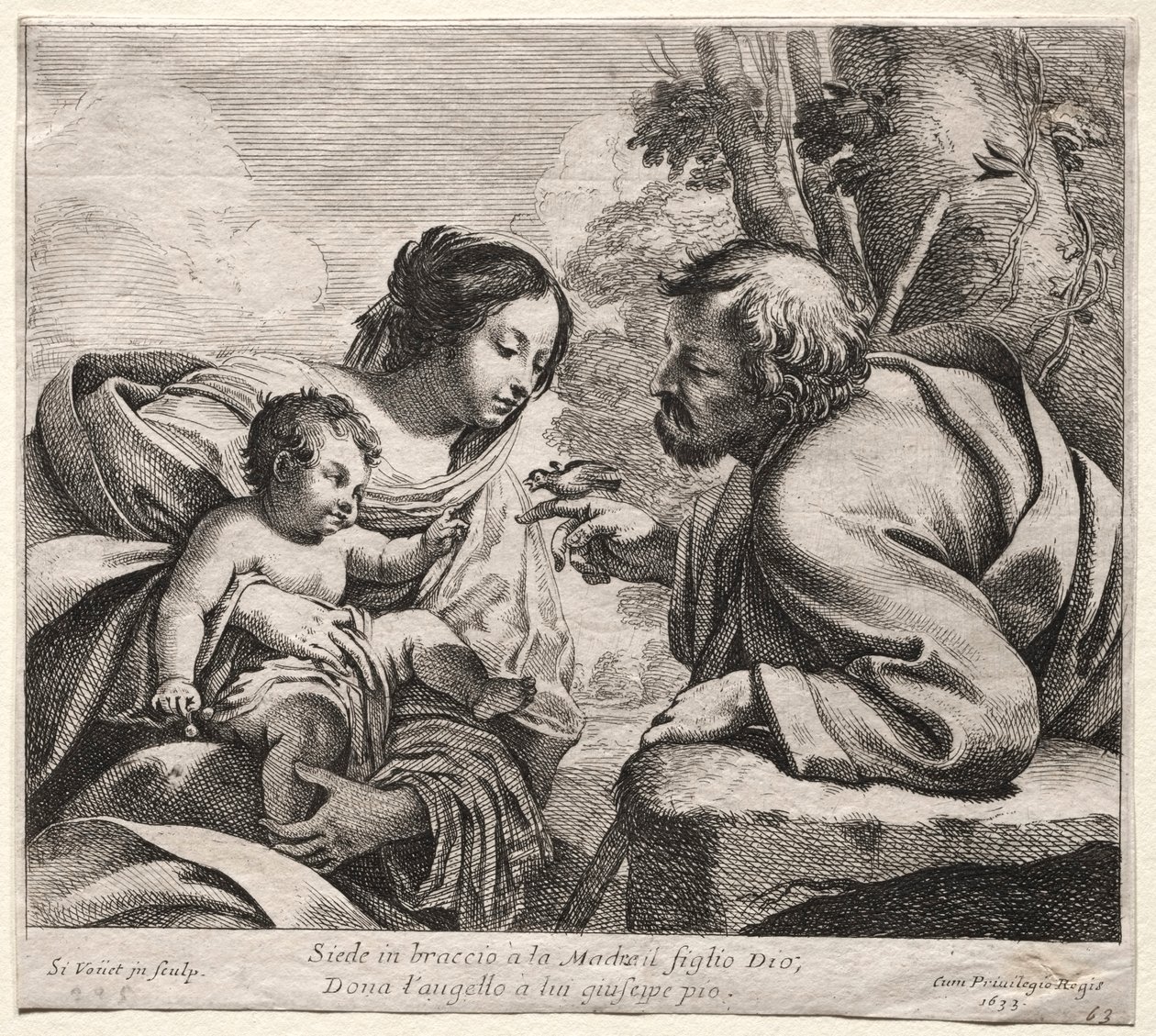 Hellige familie av Simon Vouet