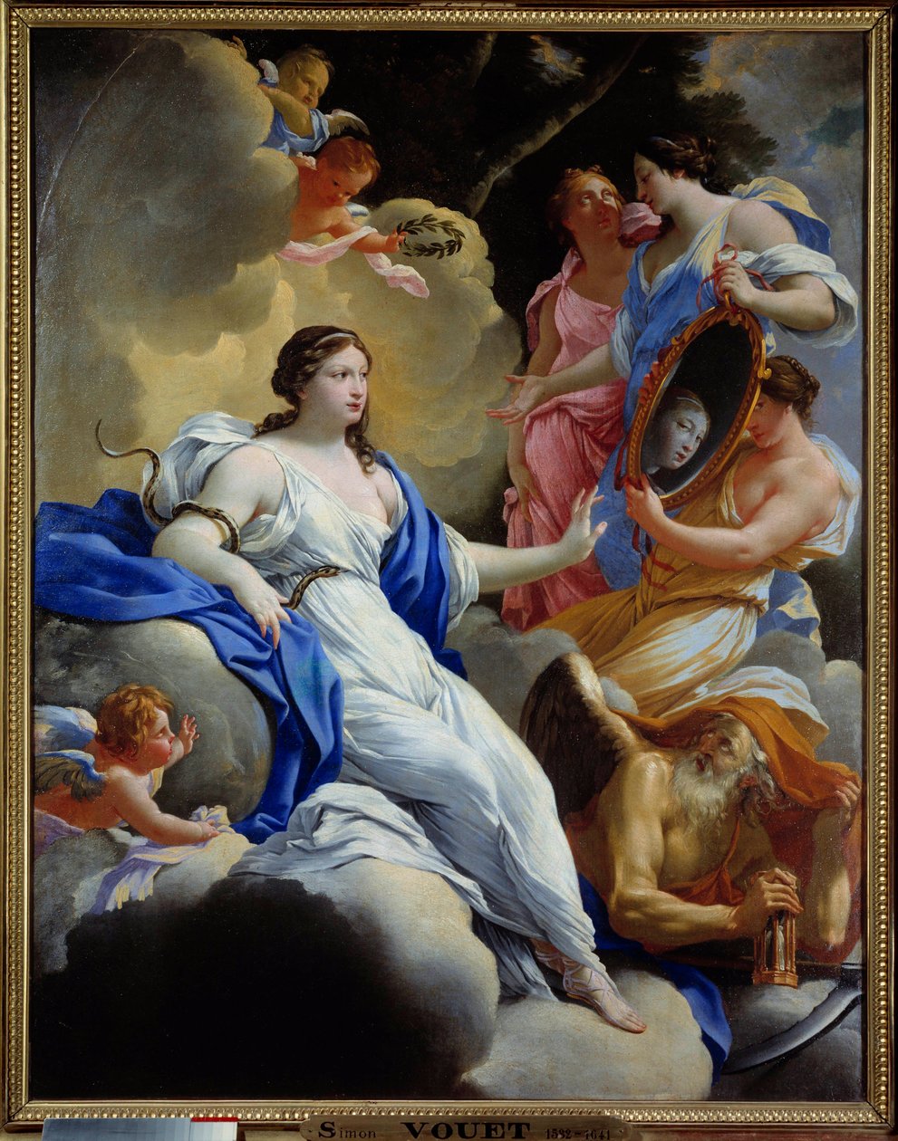 Prudence, Love and Graces Maleri av Simon Vouet (1590-1649) 1645 Søn. 1,16x0,9 m Montpellier, Fabre-museet av Simon Vouet