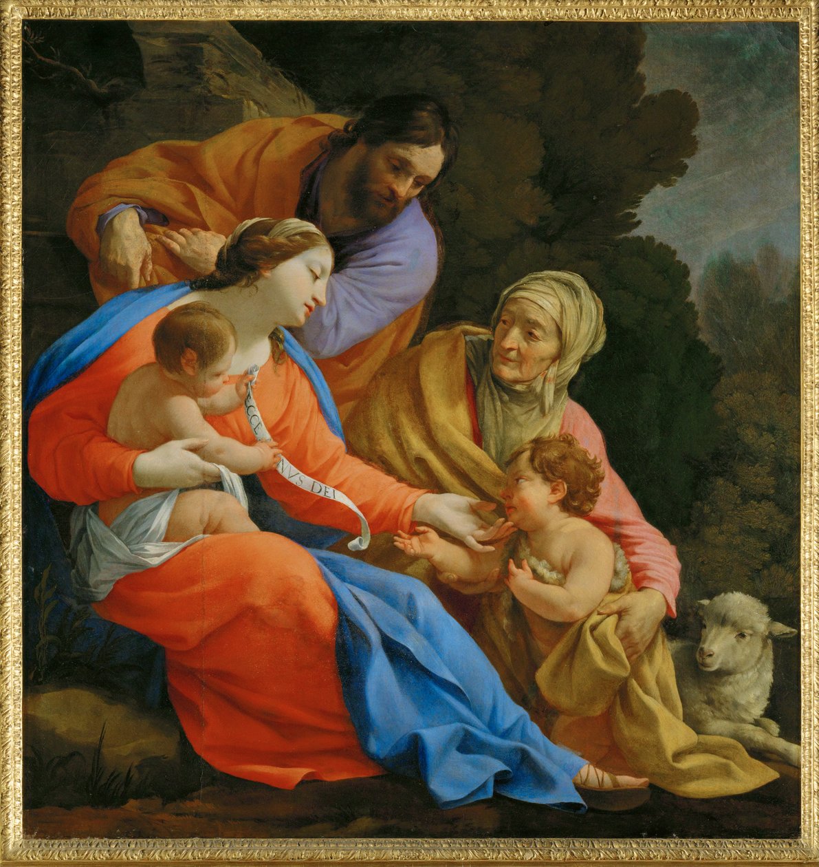 Den hellige familie - Den hellige familie. R. F ... av Simon Vouet
