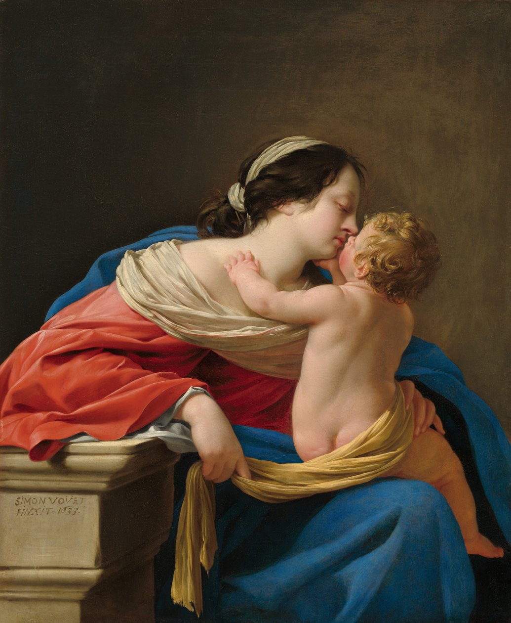 Madonna og barn av Simon Vouet