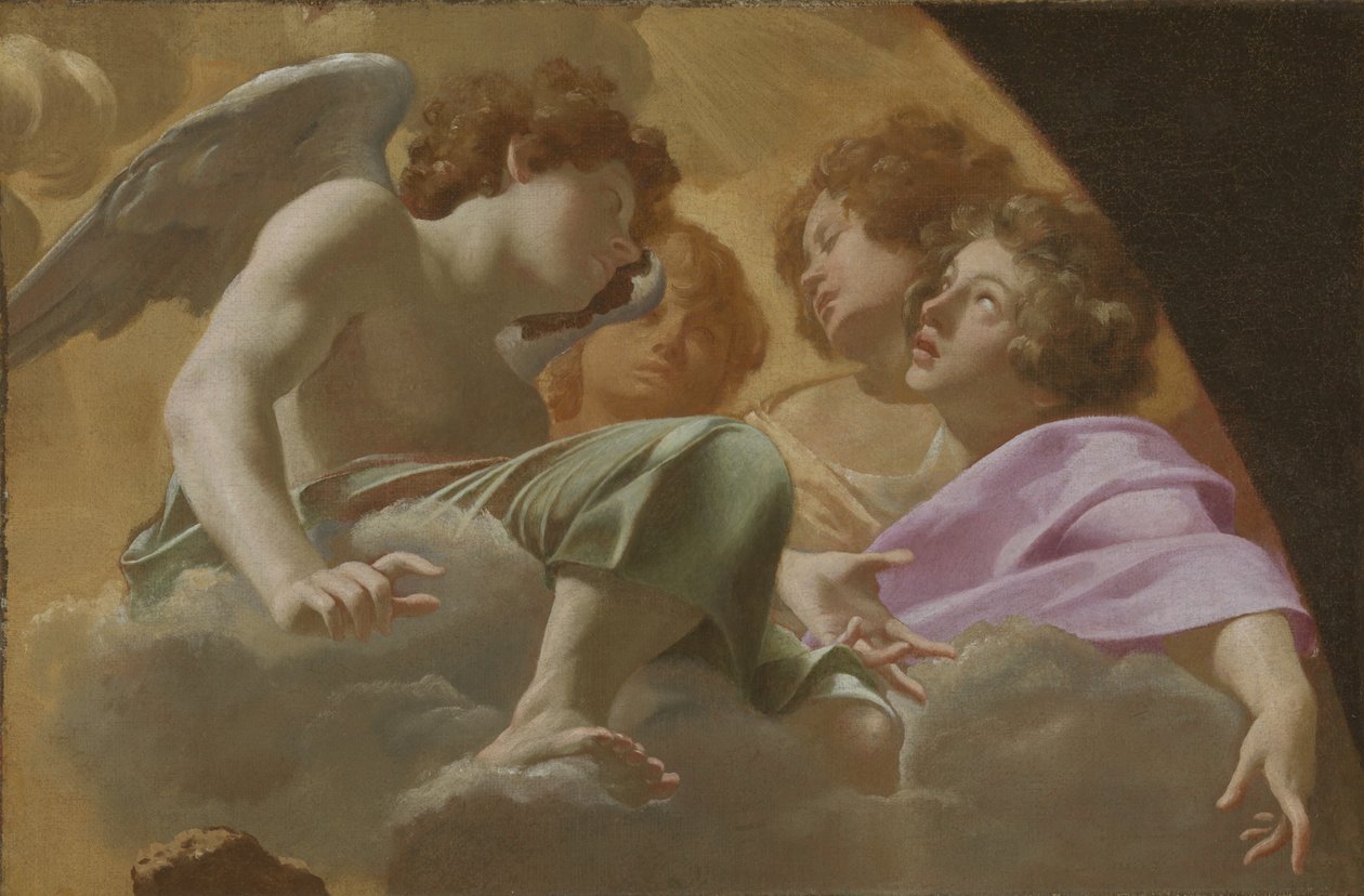 Modell for altertavle i Peterskirken av Simon Vouet