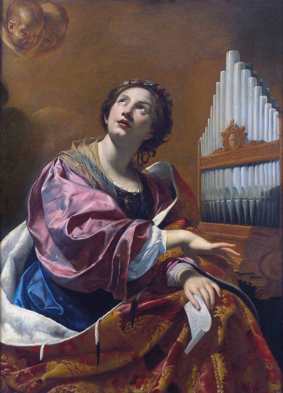 Sankta Cecilia av Simon Vouet