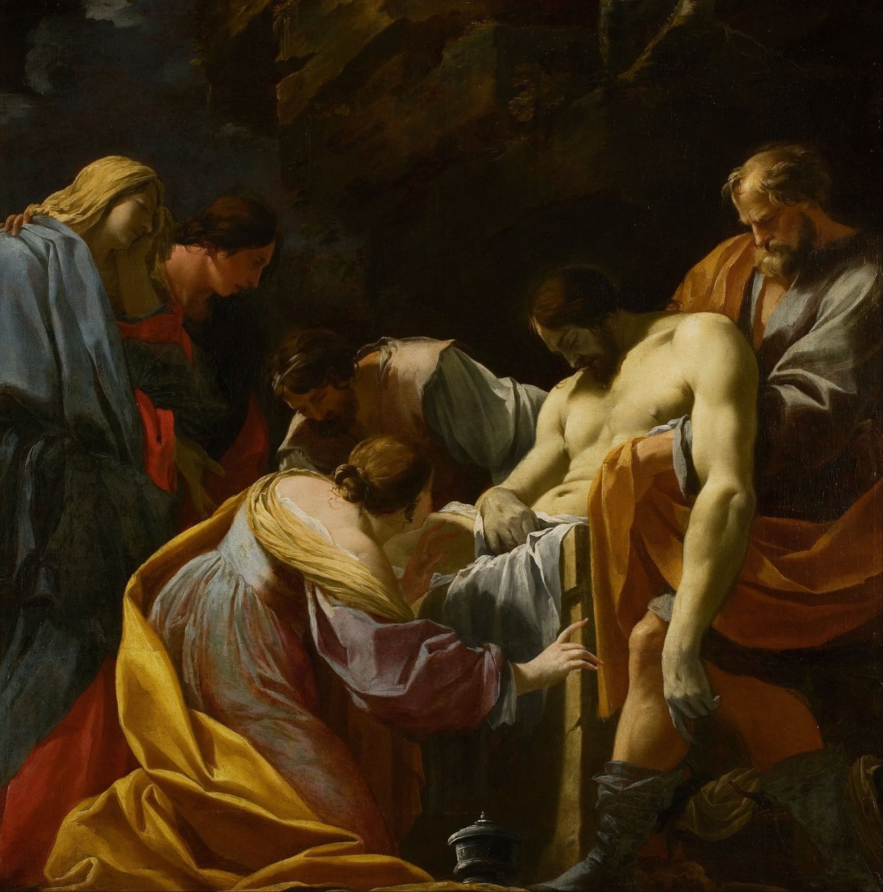 Gravleggelsen av Simon Vouet