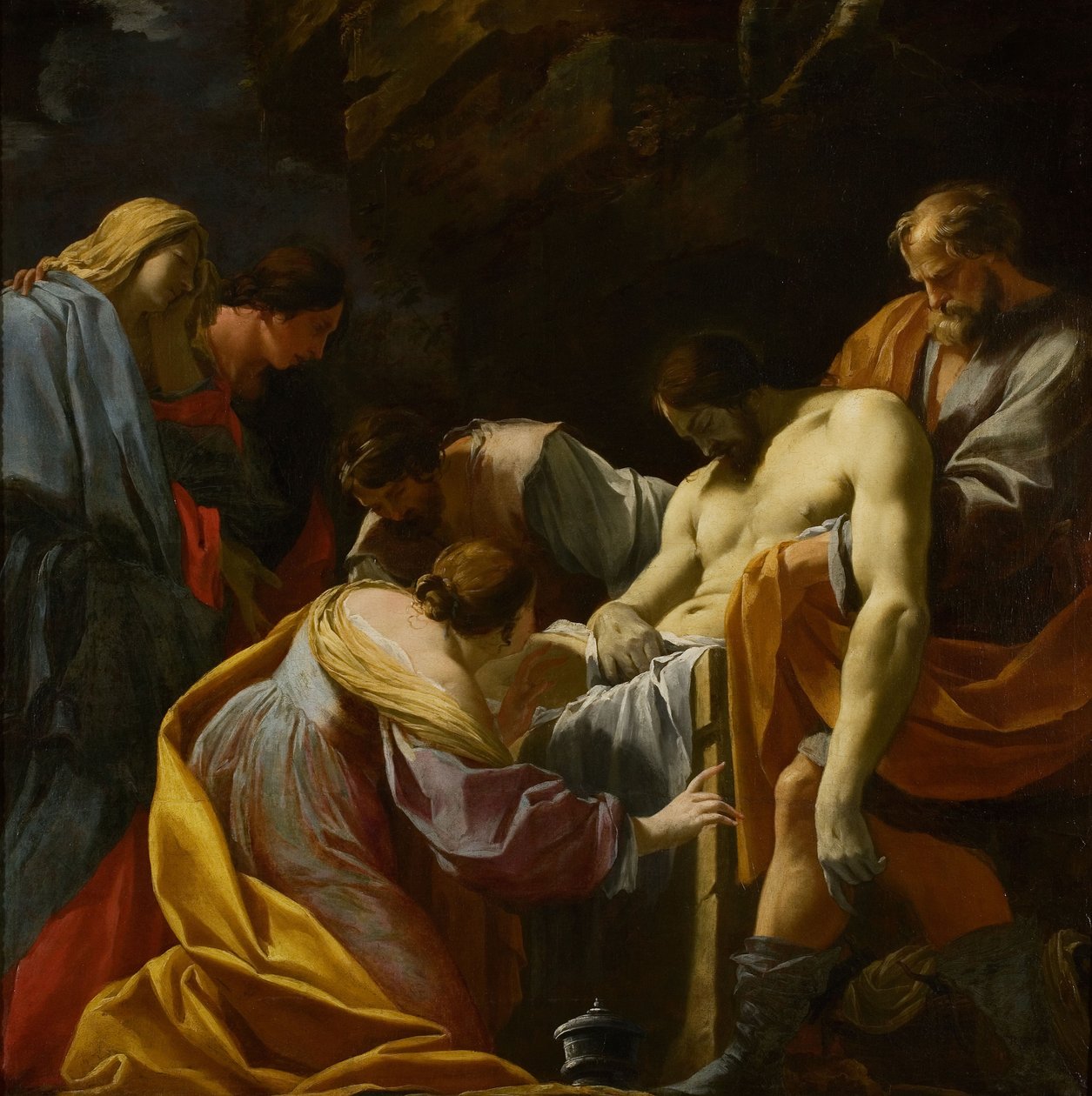 Gravleggingen av Simon Vouet