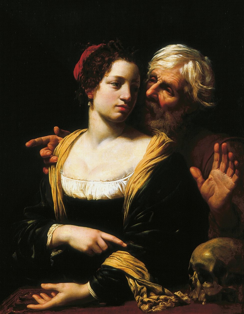 Det usammenhengende paret (Vanitas). av Simon Vouet