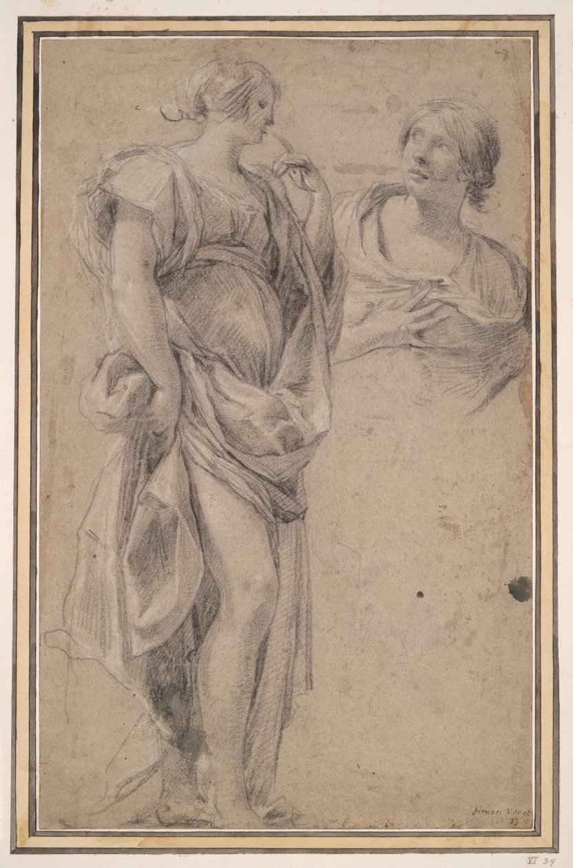 To kvinner av Simon Vouet
