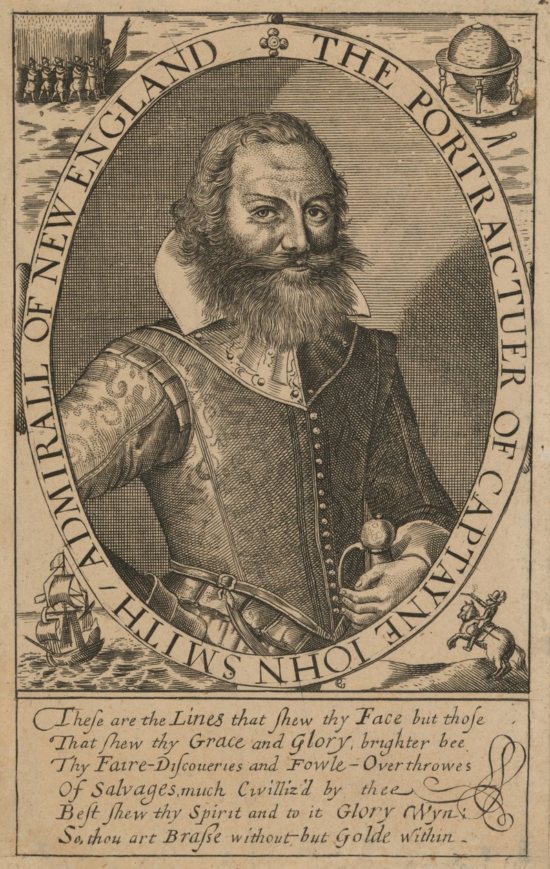 John Smith (1579/80–1631), ca. 1617 (gravering) av Simon de (after) Passe
