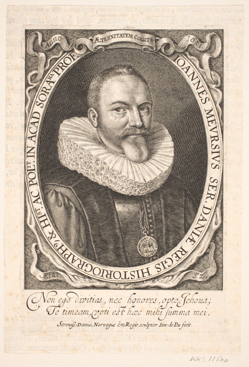 Johannes Meursius, congelig histograf av Simon de Pas